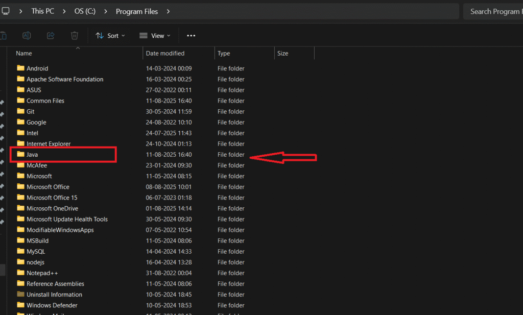 JDK installation process