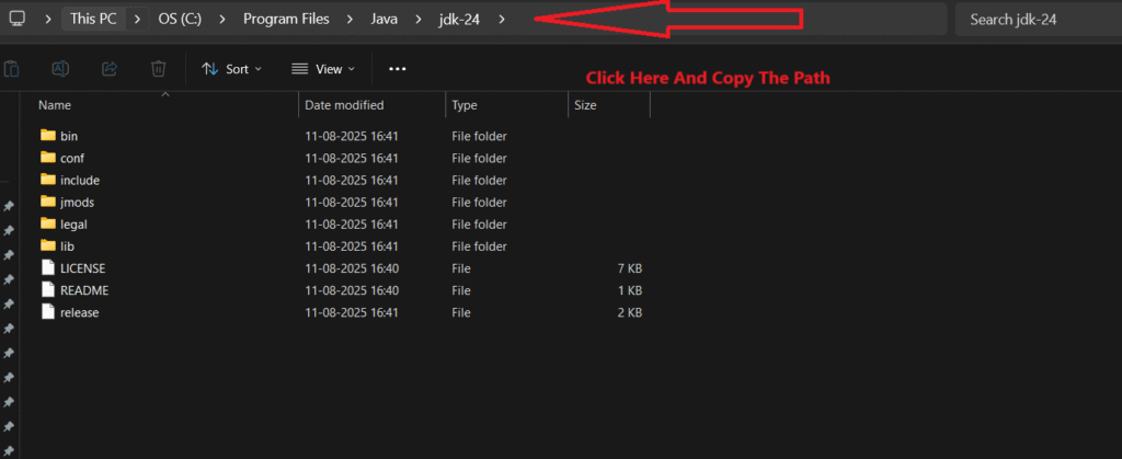 JDK installation process